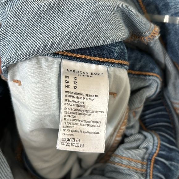 American Eagle Denim Tube Top Midi Dress Medium Wash Size 12 - Picture 12 of 12